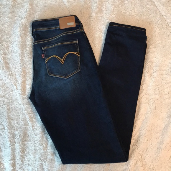 Levi's Denim - Levi Demi Curve Liw Rise Skinny 27 Dark Wash
